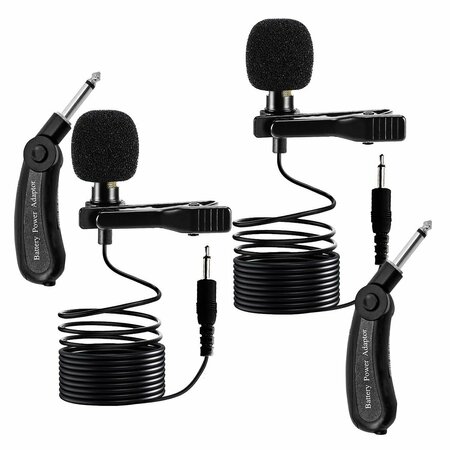 5 CORE Lavalier Microphone Clip On , Professional Grade 3.5mm Lapel Mic , Omnidirectional Lav Mic, 2PK CM-WRD 50 2PCS